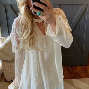 Bohemian Lace Sleeve Blouse Top BRAND NEW (Host Pick)